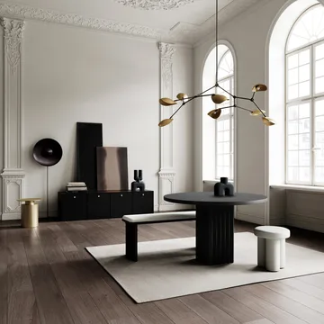 Arc matbord Ø120 cm - Coffee black oak - 101 Copenhagen