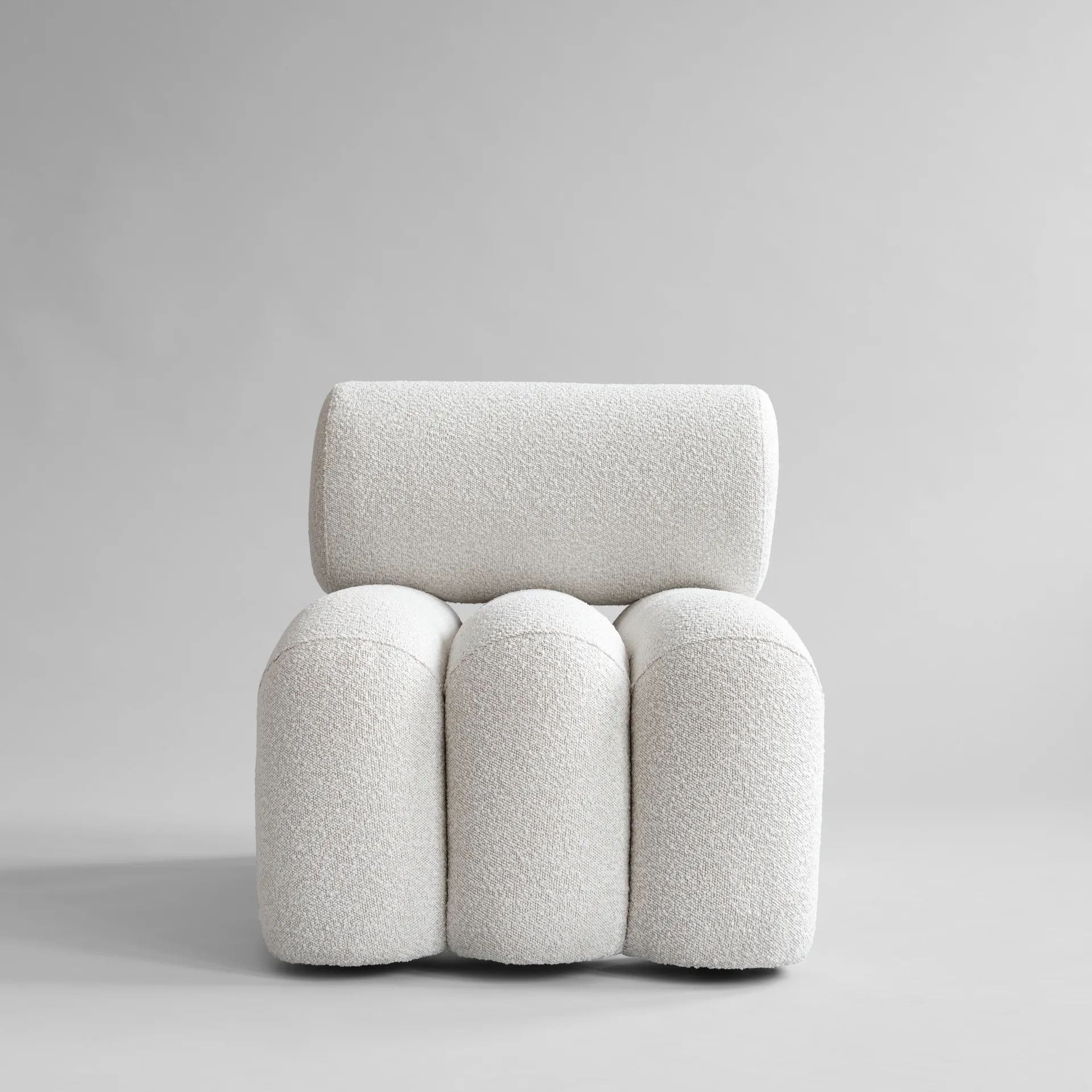 Foku Chair loungefåtölj, Bouclé 101 Copenhagen