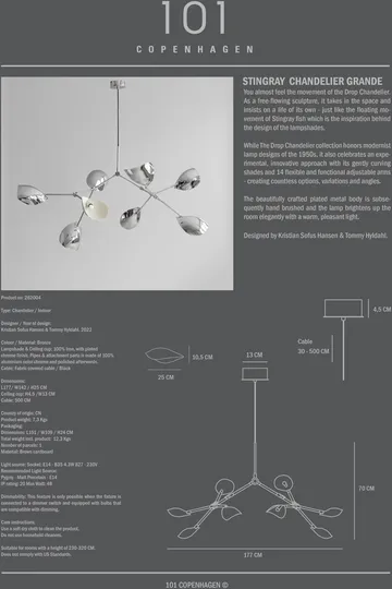 Stingray takkrona Grande - Chrome - 101 Copenhagen