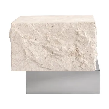 Temple sidobord low 42x40 cm - Chrome-limestone - 101 Copenhagen