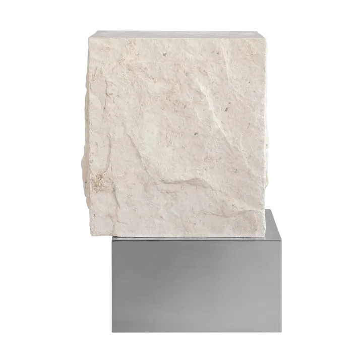 Temple sidobord tall 50x33 cm - Chrome-limestone - 101 Copenhagen