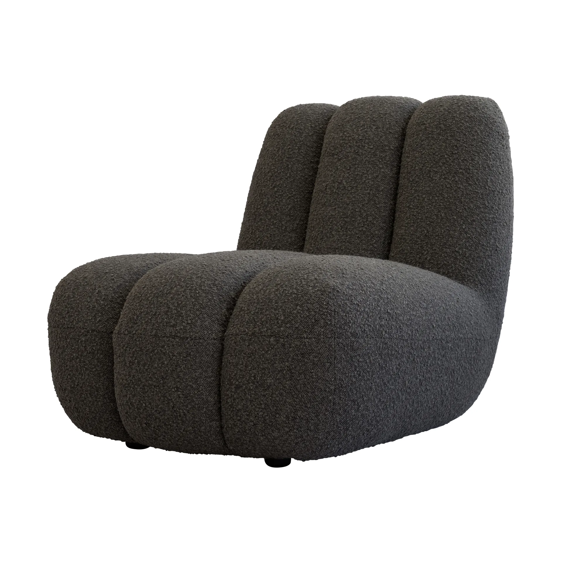 Toe loungefåtölj bouclé, Deep taupe 101 Copenhagen