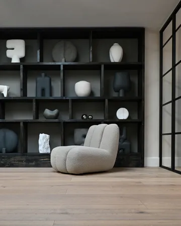 Toe loungefåtölj bouclé - Smoked sand - 101 Copenhagen
