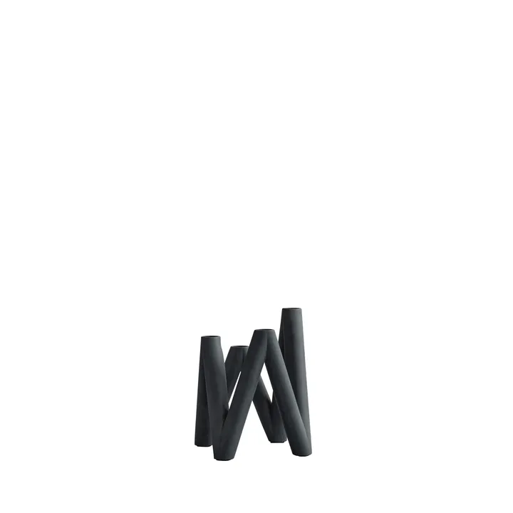 W ljusstake 24 cm - Black - 101 Copenhagen