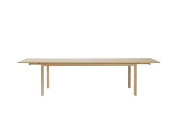 Alfred matbord - Vitpigmenterad ek, 90x220 cm - 1898