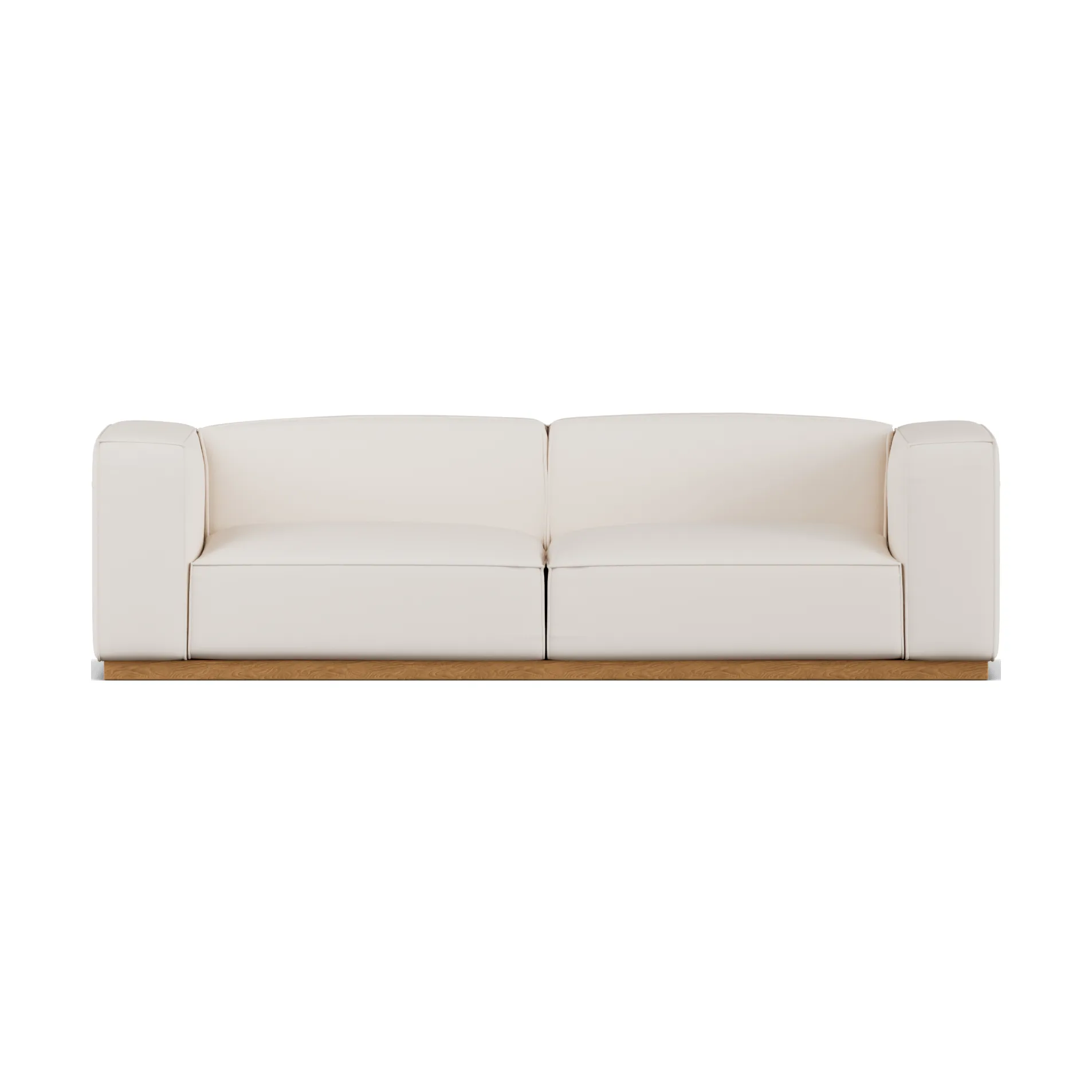 Bergsdal soffa, Caleido Beige 9600-ekbetsad ask, 3-sits 1898