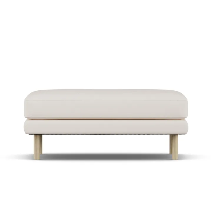 Bredhult fotpall - Caleido Beige 9600-vitoljad ek - 1898