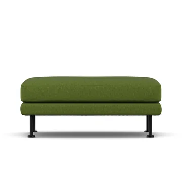 Bredhult fotpall - Luiza Green 3975-svart stål - 1898