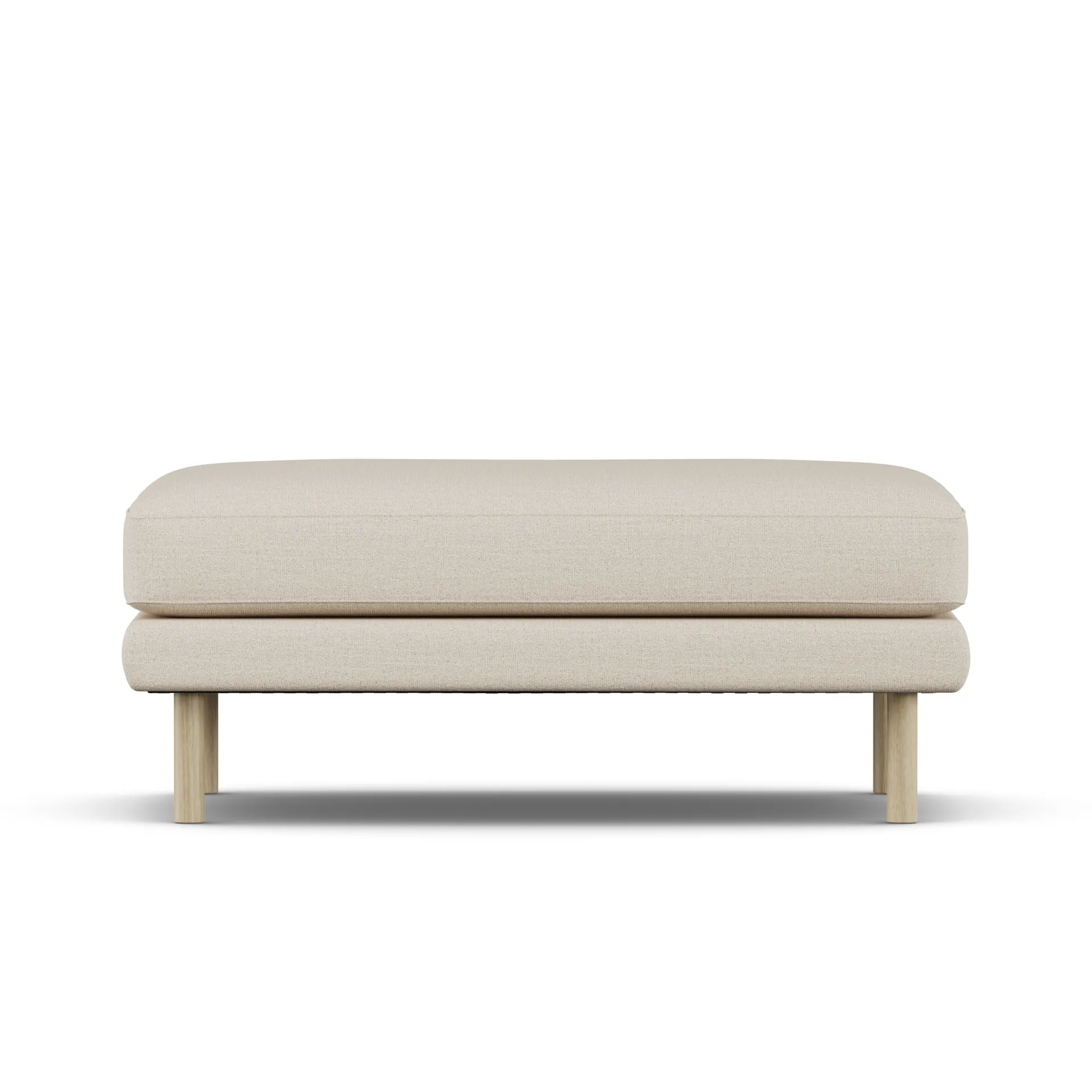 Bredhult fotpall, Same Beige 6670-vitoljad ek 1898