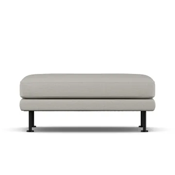 Bredhult fotpall - Same Grey 6673-svart stål - 1898