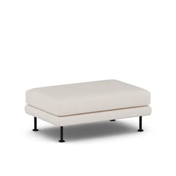 Bredhult fotpall - Same Off White 6671-svart stål - 1898