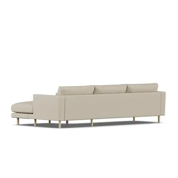 Bredhult soffa - Bern Beige 0341-vitoljad ek, 2,5-sits C1 - 1898