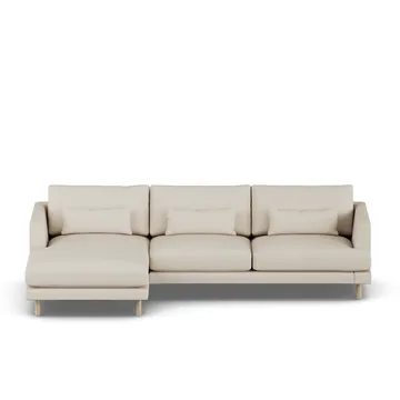 Bredhult soffa - Jump Beige 1956-vitoljad ek, 2,5-sits C2 - 1898