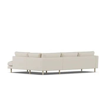 Bredhult soffa - Jump Beige 1956-vitoljad ek, 3-sits A1 - 1898
