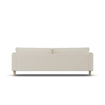 Bredhult soffa - Jump Beige 1956-vitoljad ek, 3-sits - 1898