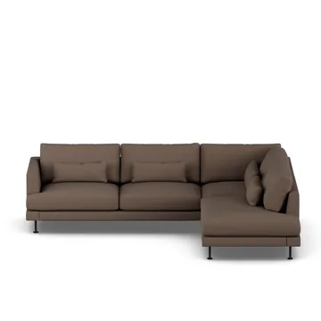 Bredhult soffa - Jump Brown 1955-svart stål, 3-sits A1 - 1898