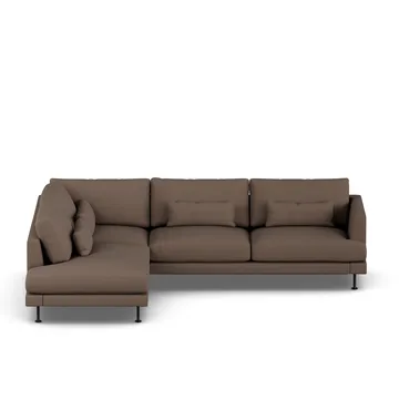 Bredhult soffa - Jump Brown 1955-svart stål, 3-sits A2 - 1898