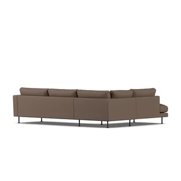 Bredhult soffa - Jump Brown 1955-svart stål, 3-sits A2 - 1898