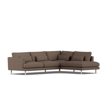 Bredhult soffa - Jump Brown 1955-vitoljad ek, 3-sits A1 - 1898