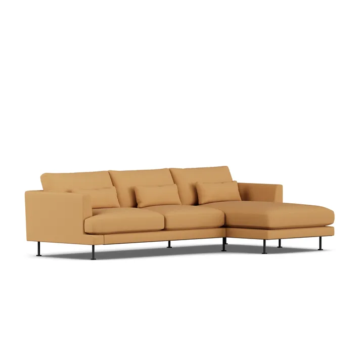 Bredhult soffa - Jump Honey 1959-svart stål, 2,5-sits C1 - 1898