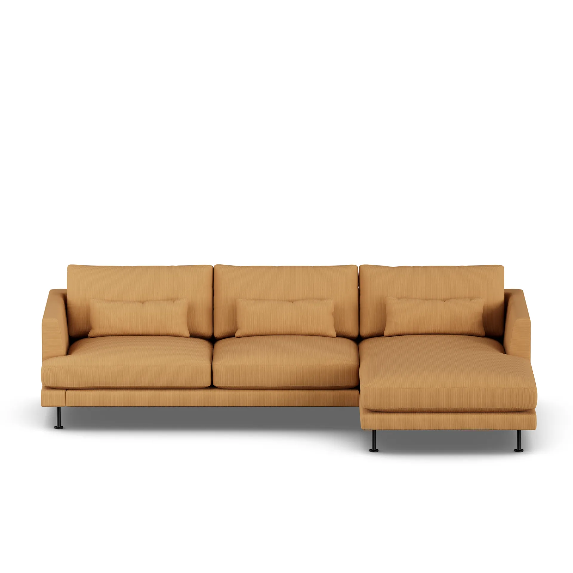 Bredhult soffa, Jump Honey 1959-svart stål, 2,5-sits C1 1898