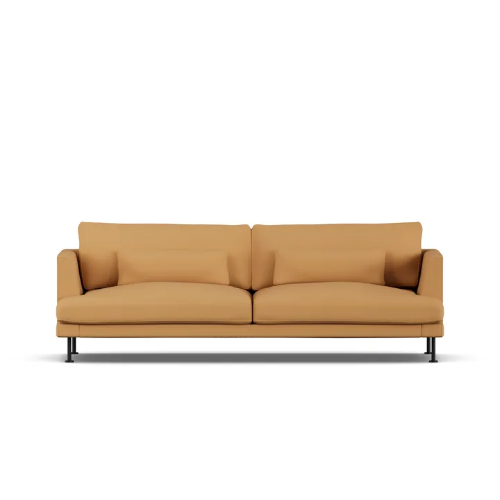 Bredhult soffa - Jump Honey 1959-svart stål, 3-sits - 1898