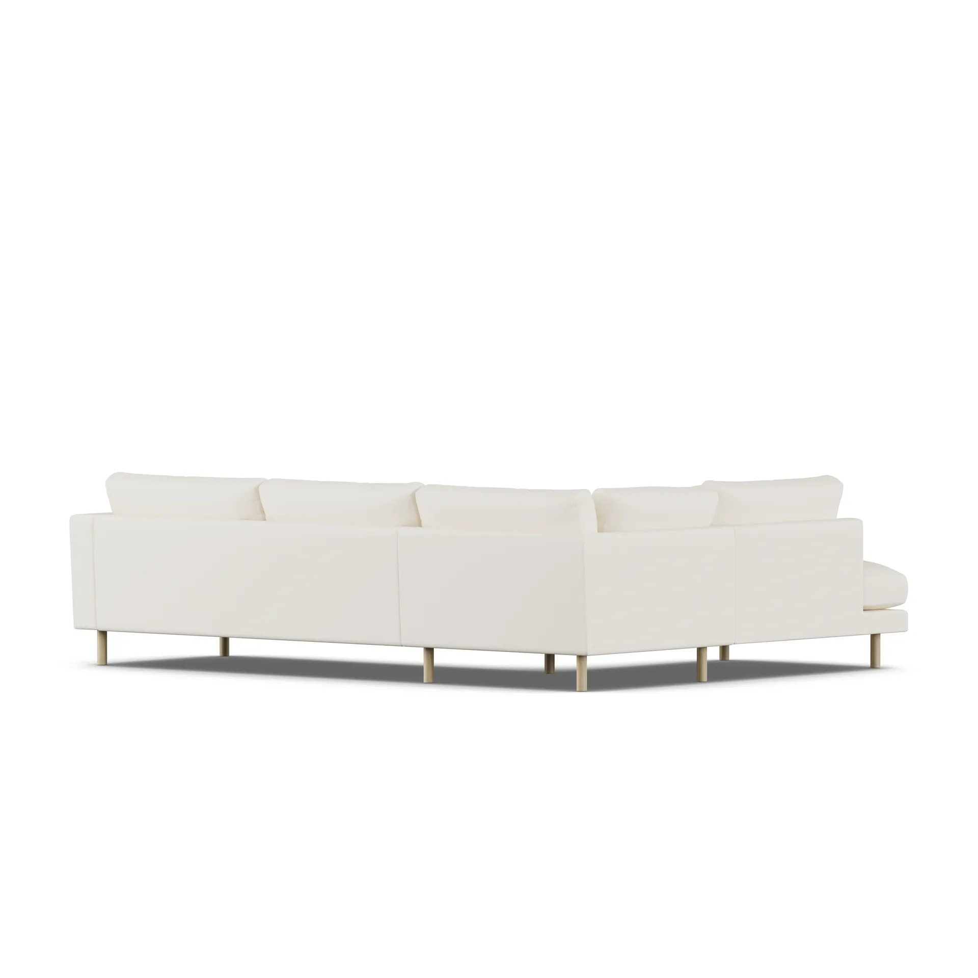 Bredhult soffa, Jump Off White 1954-vitoljad ek, 3-sits A2 1898