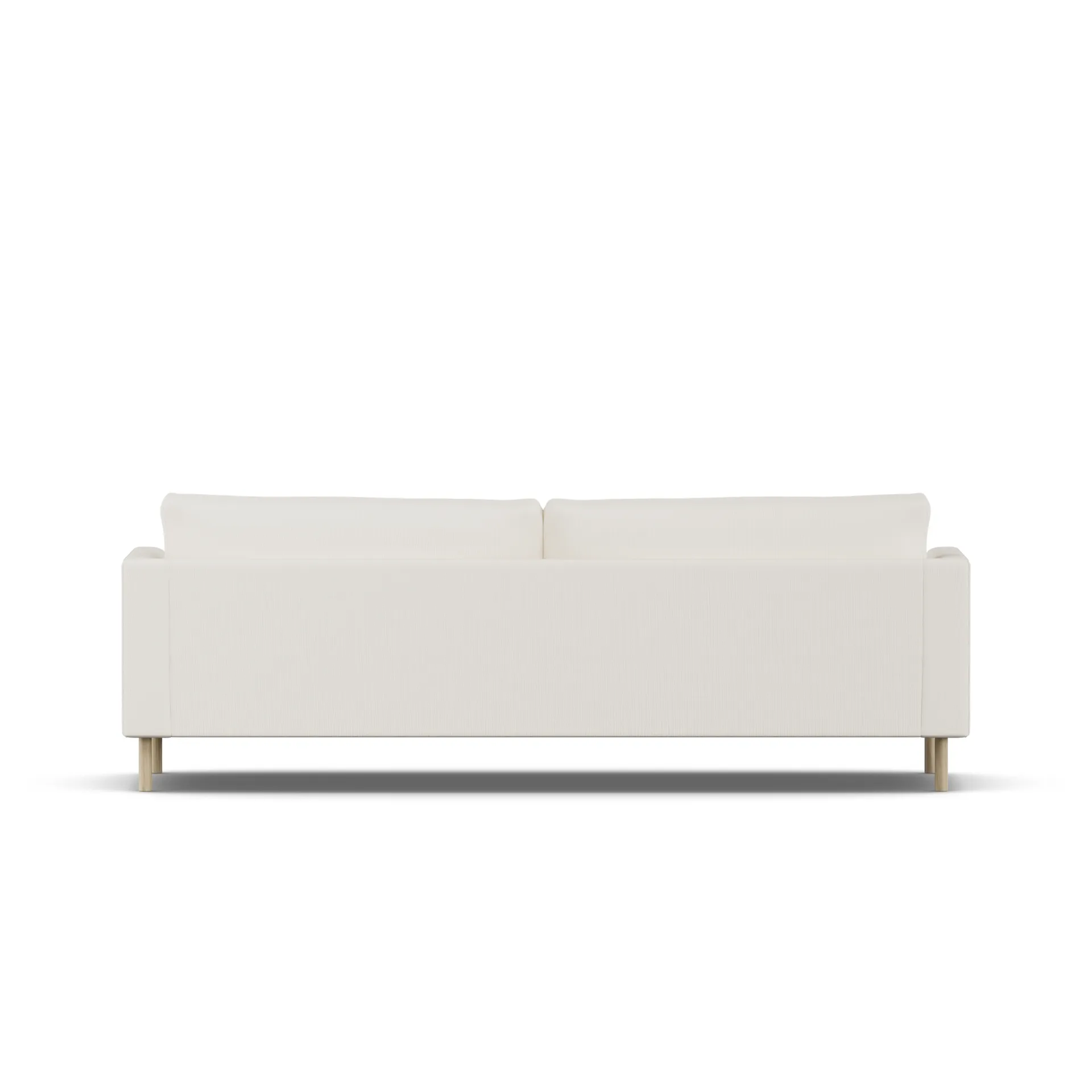 Bredhult soffa, Jump Off White 1954-vitoljad ek, 3-sits 1898