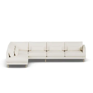 Bredhult soffa - Jump Off White 1954-vitoljad ek, 4-sits B2 - 1898