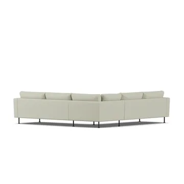 Bredhult soffa - Luiza Beige 3981-svart stål, hörnsoffa F - 1898