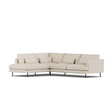 Bredhult soffa - Same Beige 6670-svart stål, 3-sits A2 - 1898