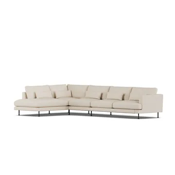 Bredhult soffa - Same Beige 6670-svart stål, 4-sits B2 - 1898