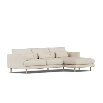 Bredhult soffa - Same Beige 6670-vitoljad ek, 2,5-sits C1 - 1898
