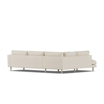 Bredhult soffa - Same Beige 6670-vitoljad ek, 3-sits A2 - 1898