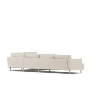 Bredhult soffa - Same Beige 6670-vitoljad ek, 4-sits B1 - 1898
