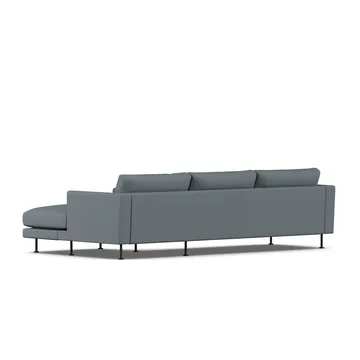 Bredhult soffa - Same Blue 6678-svart stål, 2,5-sits C1 - 1898