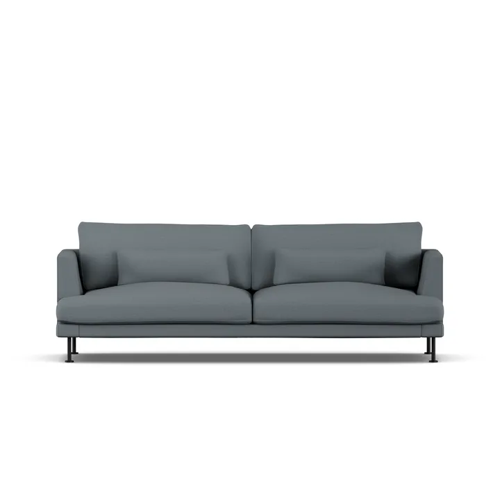 Bredhult soffa - Same Blue 6678-svart stål, 3-sits - 1898