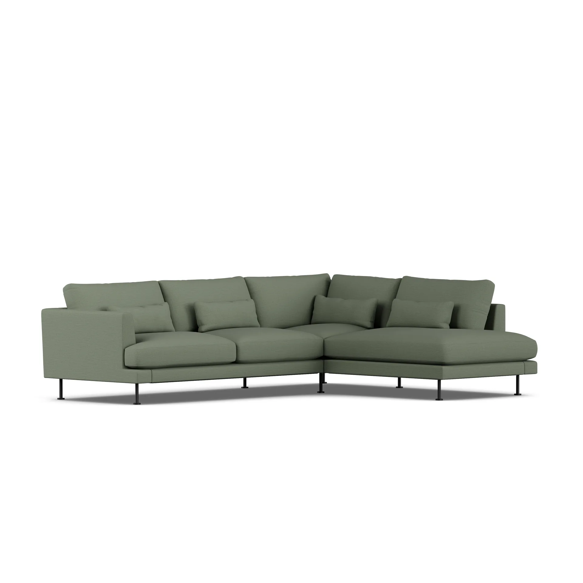 Bredhult soffa, Same Forest 6677-svart stål, 3-sits A1 1898