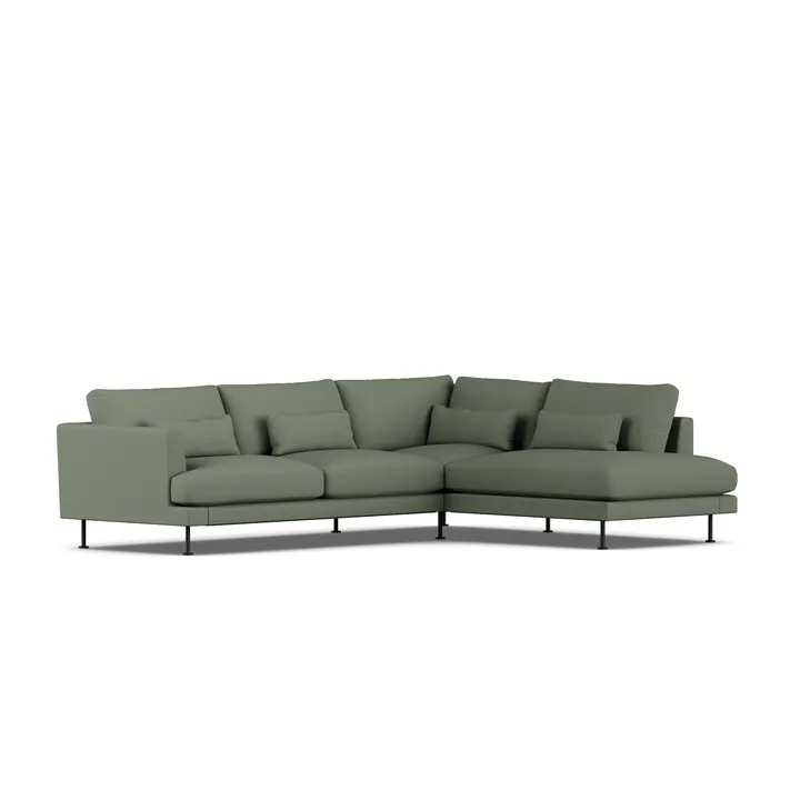 Bredhult soffa - Same Forest 6677-svart stål, 3-sits A1 - 1898