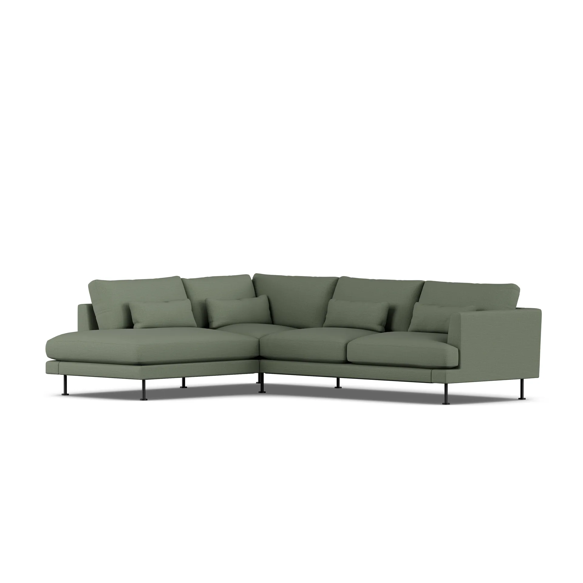 Bredhult soffa, Same Forest 6677-svart stål, 3-sits A2 1898