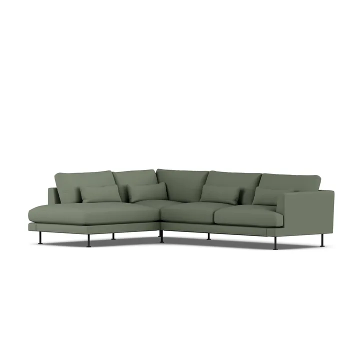 Bredhult soffa - Same Forest 6677-svart stål, 3-sits A2 - 1898
