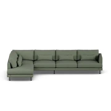 Bredhult soffa - Same Forest 6677-svart stål, 4-sits B2 - 1898