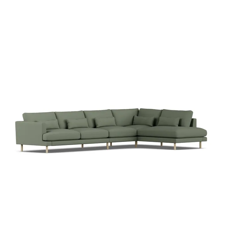 Bredhult soffa - Same Forest 6677-vitoljad ek, 4-sits B1 - 1898