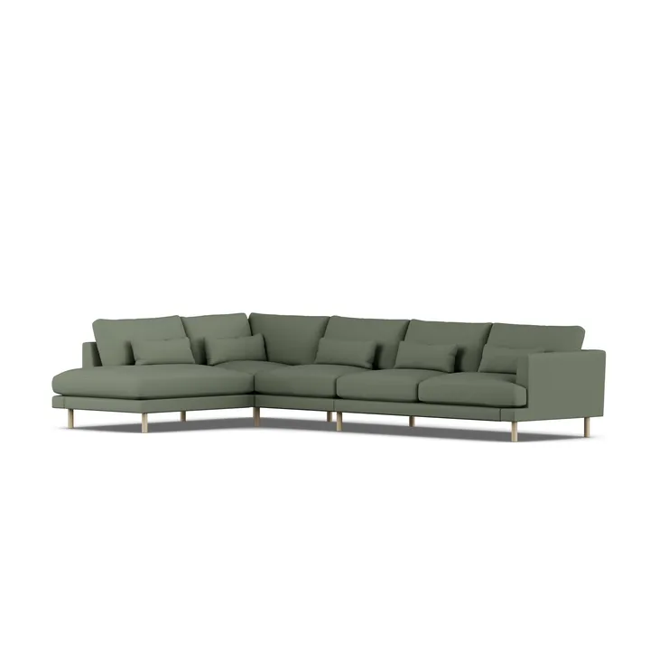 Bredhult soffa - Same Forest 6677-vitoljad ek, 4-sits B2 - 1898
