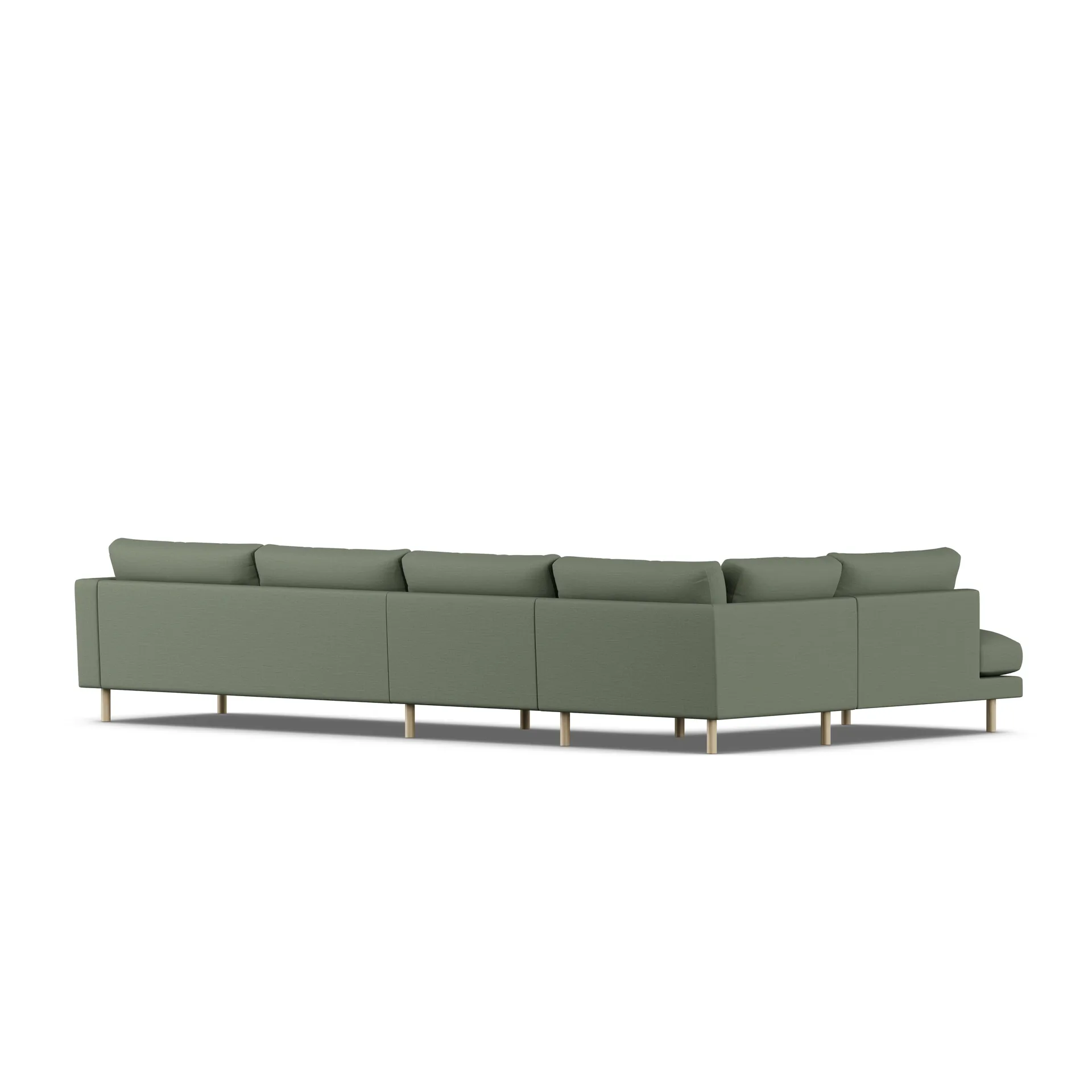 Bredhult soffa, Same Forest 6677-vitoljad ek, 4-sits B2 1898