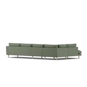 Bredhult soffa - Same Forest 6677-vitoljad ek, 4-sits B2 - 1898