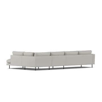 Bredhult soffa - Same Grey 6673-svart stål, 4-sits B1 - 1898