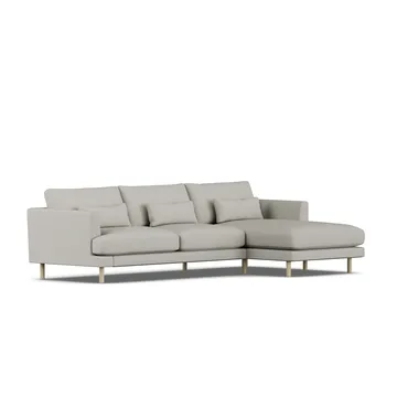 Bredhult soffa - Same Grey 6673-vitoljad ek, 2,5-sits C1 - 1898