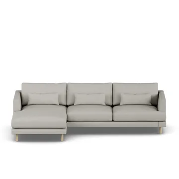 Bredhult soffa - Same Grey 6673-vitoljad ek, 2,5-sits C2 - 1898