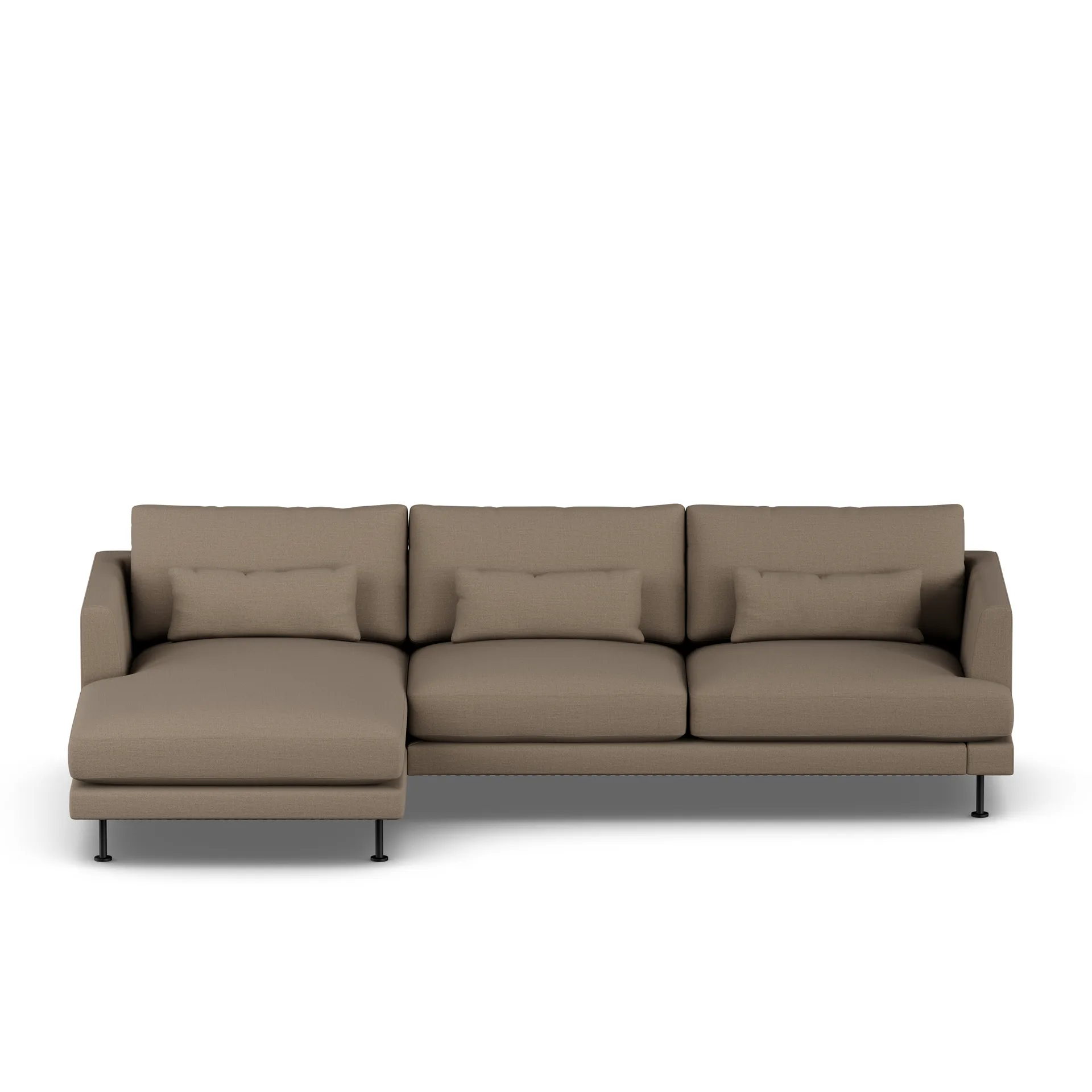 Bredhult soffa, Same Mole 6674-svart stål, 2,5-sits C2 1898